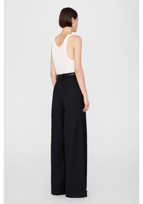 pantaloni lou donna neri ANINE BING | A-03-10389BLK26